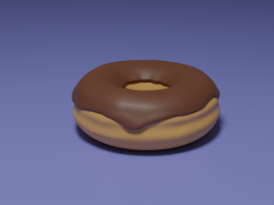 donut 3D मॉडल