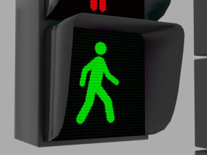 traffic lights semaphore 3D Model