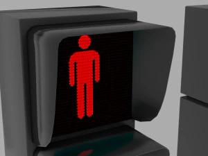 traffic lights semaphore 3D Model