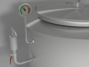 industrial boiling pan 3D 模型