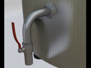 industrial boiling pan 3D 模型