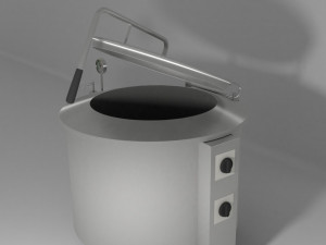 industrial boiling pan 3D 模型