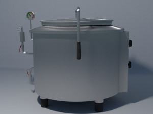industrial boiling pan 3D 模型