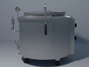 industrial boiling pan 3D Model