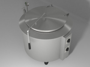 industrial boiling pan 3D 模型