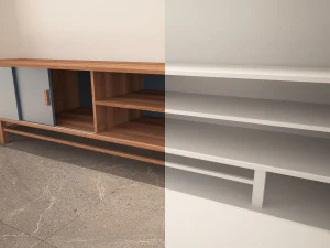 arm&aacute;rio de tv Modelo 3D