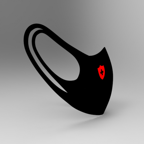 covid mask black 3Dモデル .c4d .max .obj .3ds .fbx .stl .blend