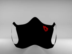 covid mask black 3D Model