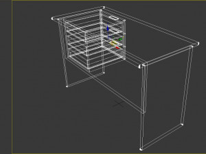 office desk Model 3D
