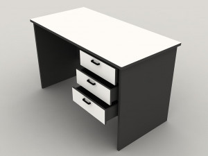 office table 120 x 60 x 72 cm Modelo 3D