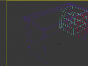 office table 120 x 60 x 72 cm Modelo 3D
