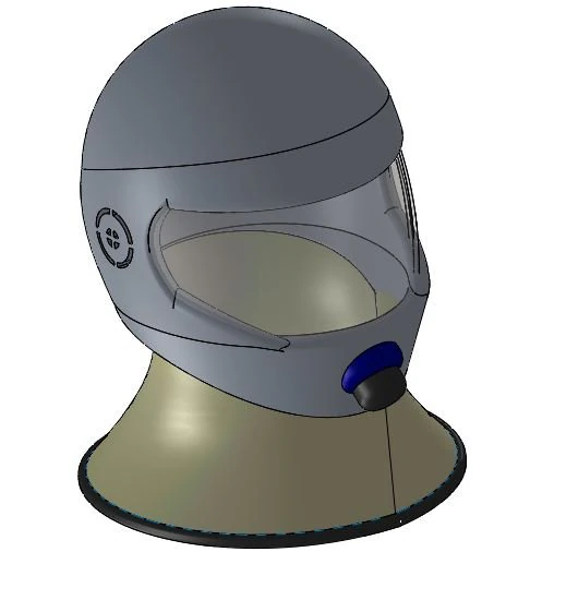 air filtered helmet 3D Model .c4d .max .obj .3ds .fbx .stl .blend 