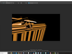 golden chest-golden case Model 3D