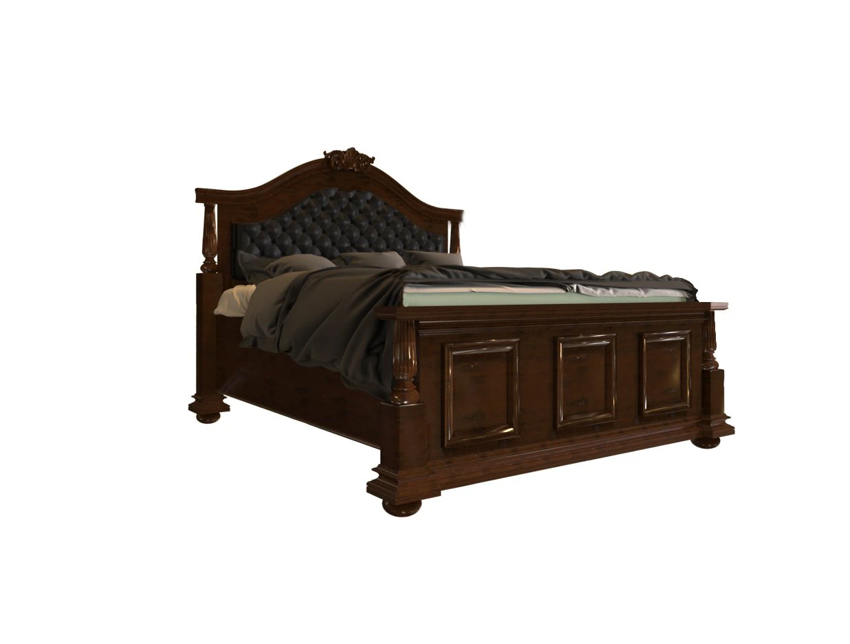 classic bed 3D Model .c4d .max .obj .3ds .fbx .stl .blend