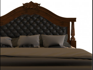 classic bed 3D मॉडल
