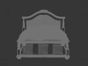 classic bed 3D Model
