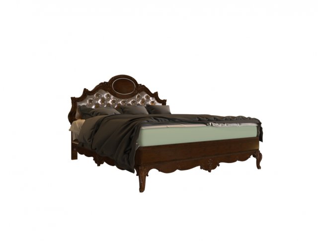 3 d model classic bed 3D Модель .c4d .max .obj .3ds .fbx .stl .blend 