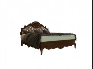 经典床3D模型 3D 模型