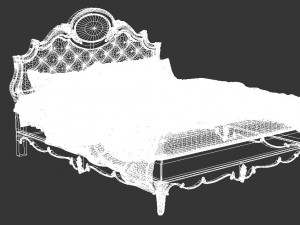 3 d model classic bed 3D Модель