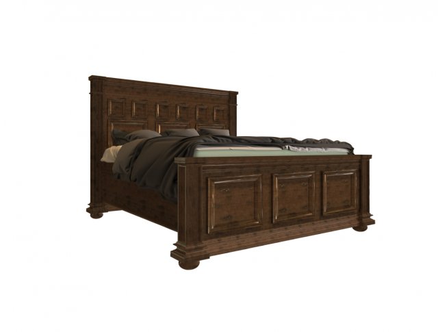 english classic bed 3D Model .c4d .max .obj .3ds .fbx .stl .blend 