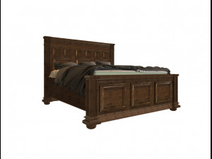 english classic bed 3D Model