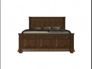 english classic bed 3D Model