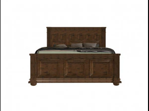 english classic bed 3D Model
