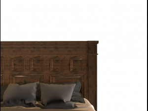 english classic bed 3D Model