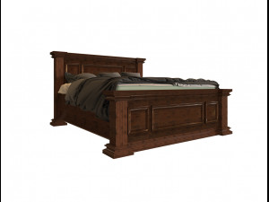 wooden bed 3Dモデル