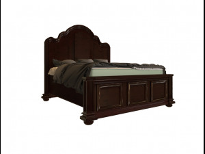 wooden bed 3Dモデル