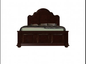 wooden bed 3Dモデル