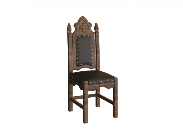 wooden chair 3D Модель .c4d .max .obj .3ds .fbx .stl .blend 