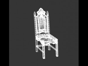 wooden chair 3D Модель