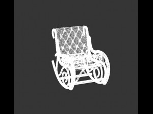 wooden chair Model 3D