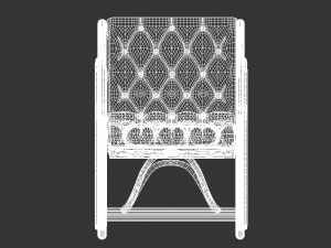 wooden chair Model 3D