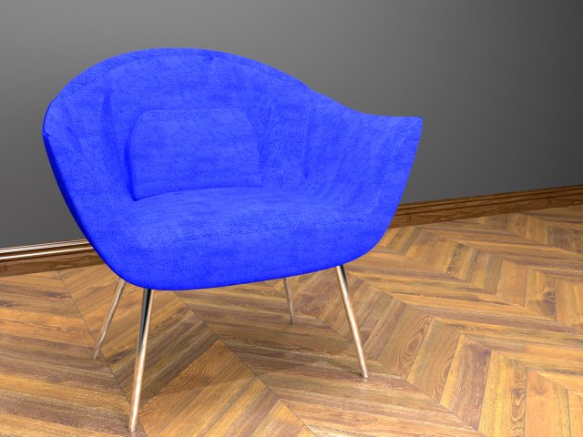 modern chair 3D Model .c4d .max .obj .3ds .fbx .stl .blend 
