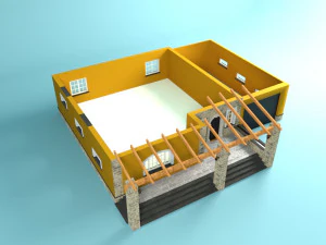 private home villa rosa 3D Model