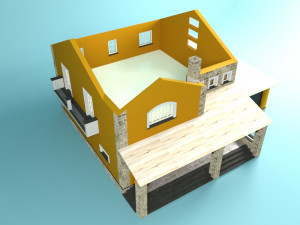 private home villa rosa 3D Model