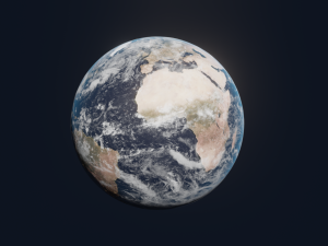 earth and moon 3D Model
