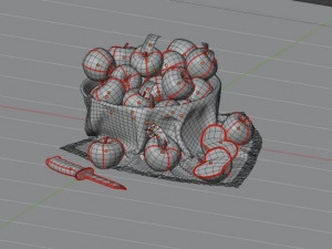 apple fruit 3D मॉडल