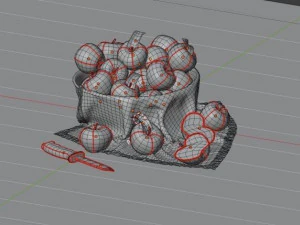 apple fruit 3D Model