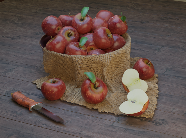 apple fruit 3D मॉडल .c4d .max .obj .3ds .fbx .stl .blend