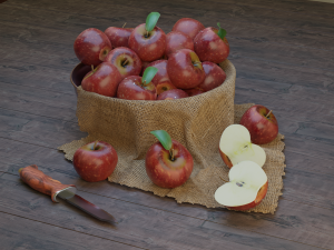 apple fruit 3D-Modell