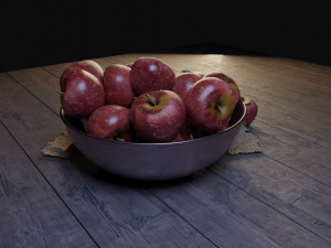 apple fruit 3D मॉडल