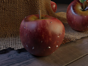 apple fruit 3D मॉडल