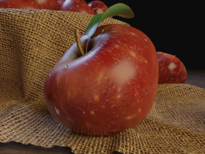 apple fruit 3D मॉडल