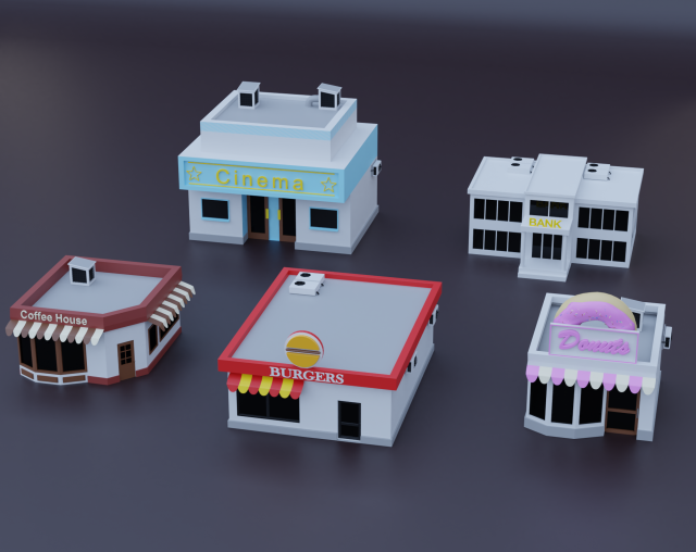 blocks to city low-poly 3D Model .c4d .max .obj .3ds .fbx .stl .blend 
