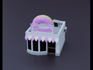 blocks to city low-poly 3D Model