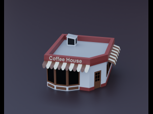 blocks to city low-poly 3D Model