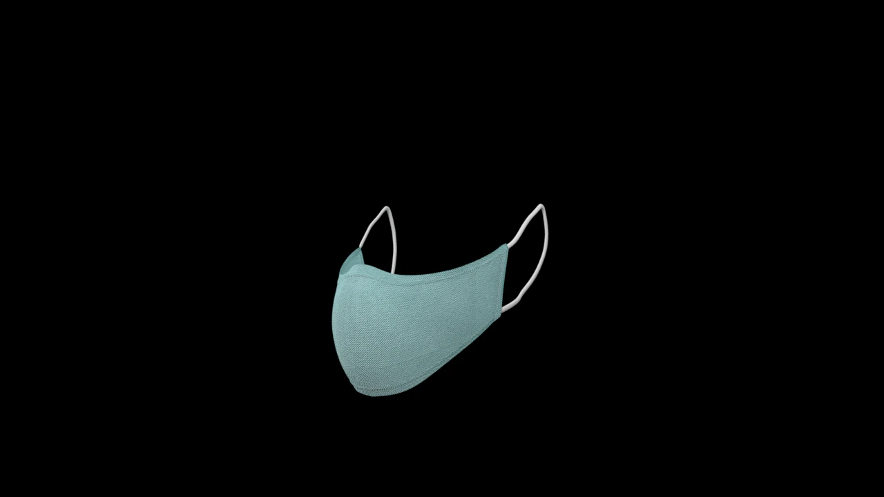 medical face mask 3D Model .c4d .max .obj .3ds .fbx .stl .blend